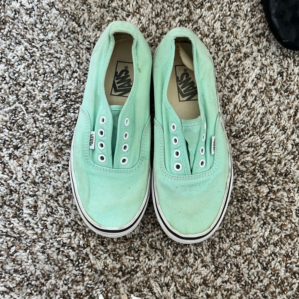 Mint green vans